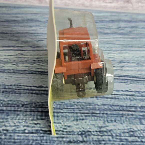 Vtg Mini Toys 1/64 scale Hesston 1180 Turbo die-cast/plastic tractor brown/black - Picture 6 of 9